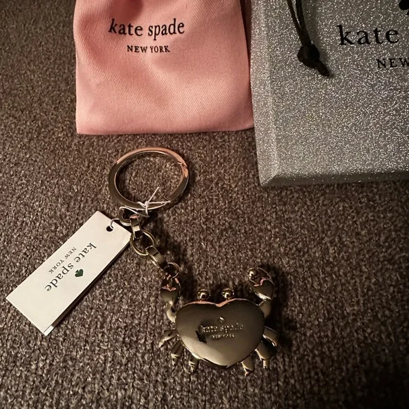 Kate Spade ❤️ Maryland Crab 🦀🦀🦀 Keychain / Bag Charm ~NWT - Picture 6 of 9